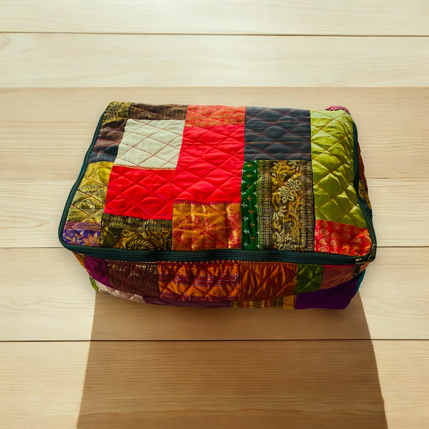 Bright Indian Weaves Breathable storage bag for saree,blanket, pillow & quilt