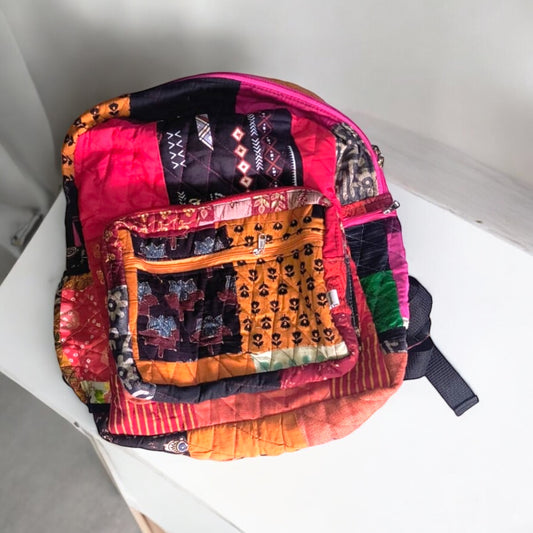 Eco-friendly and Stylish Backpacks: Bright Indian Prints- Your Travel Companion