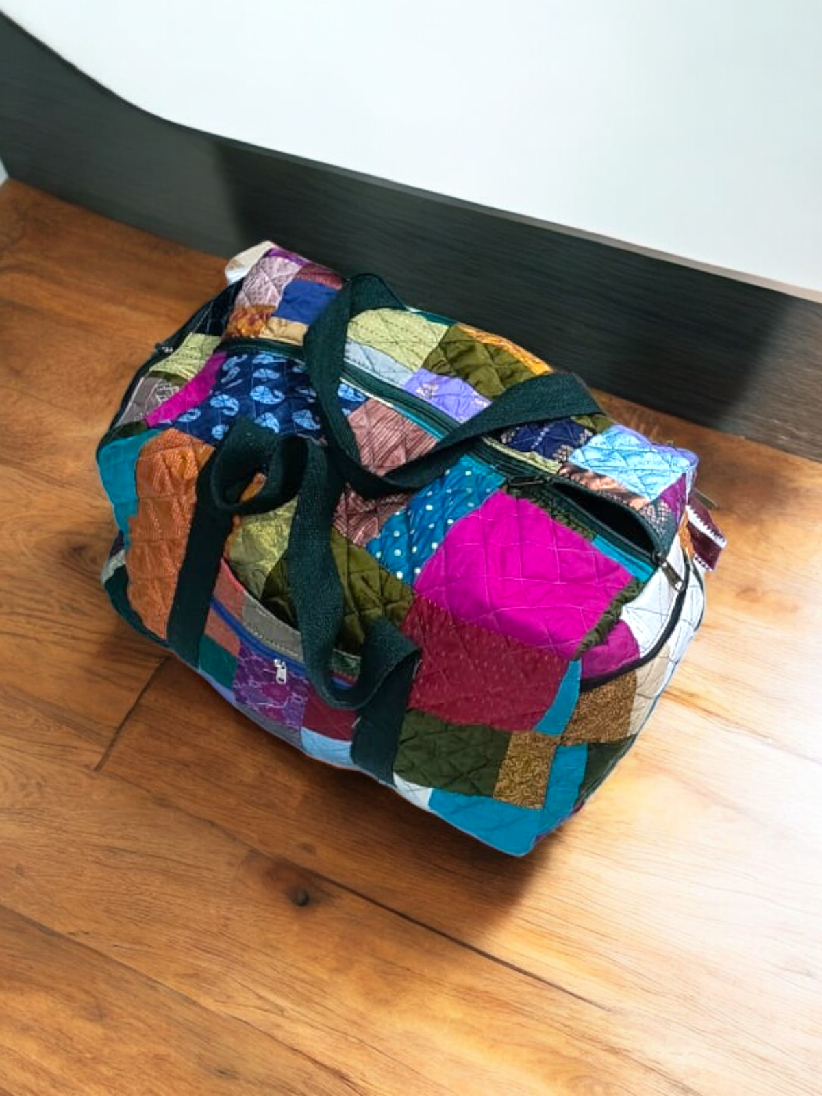 Boho Chic Quilted Duffel Bag