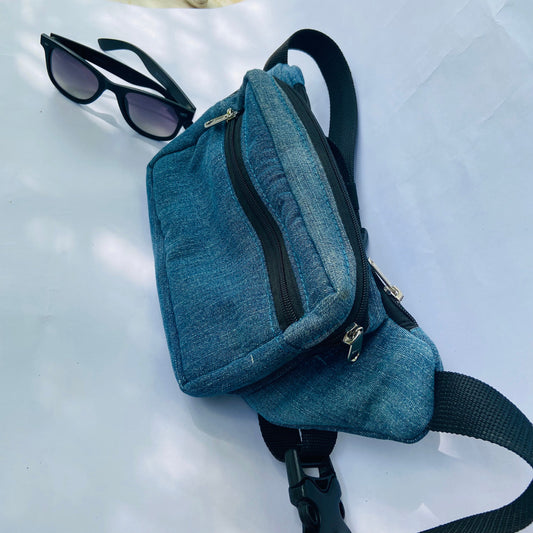 denim waist bag
sling bag
personalised bag
custom name bag
pure cotton sling
travel bag
sturdy bag
waterproof bag
denim sling
hip bag
fanny pack
custom waist bag
travel waist bag
monogrammed bag
unisex waist bag
belt bag
personalized gift
denim sling