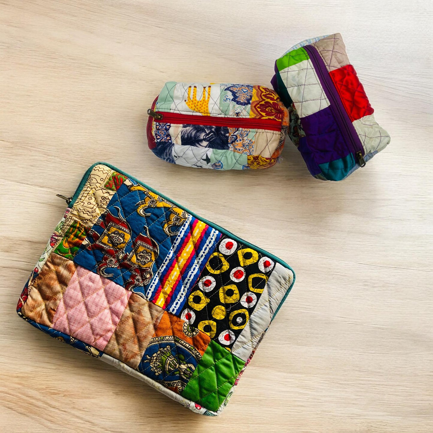 Eco-Friendly Laptop Sleeve- Functional, Stylish, Size fitting with Travel Pouch Gift set - Assortment of Colours