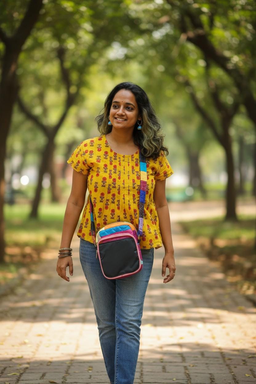 Ita bag- Sling Crossbody Quilted Anime Pin Display Bag Soft handle