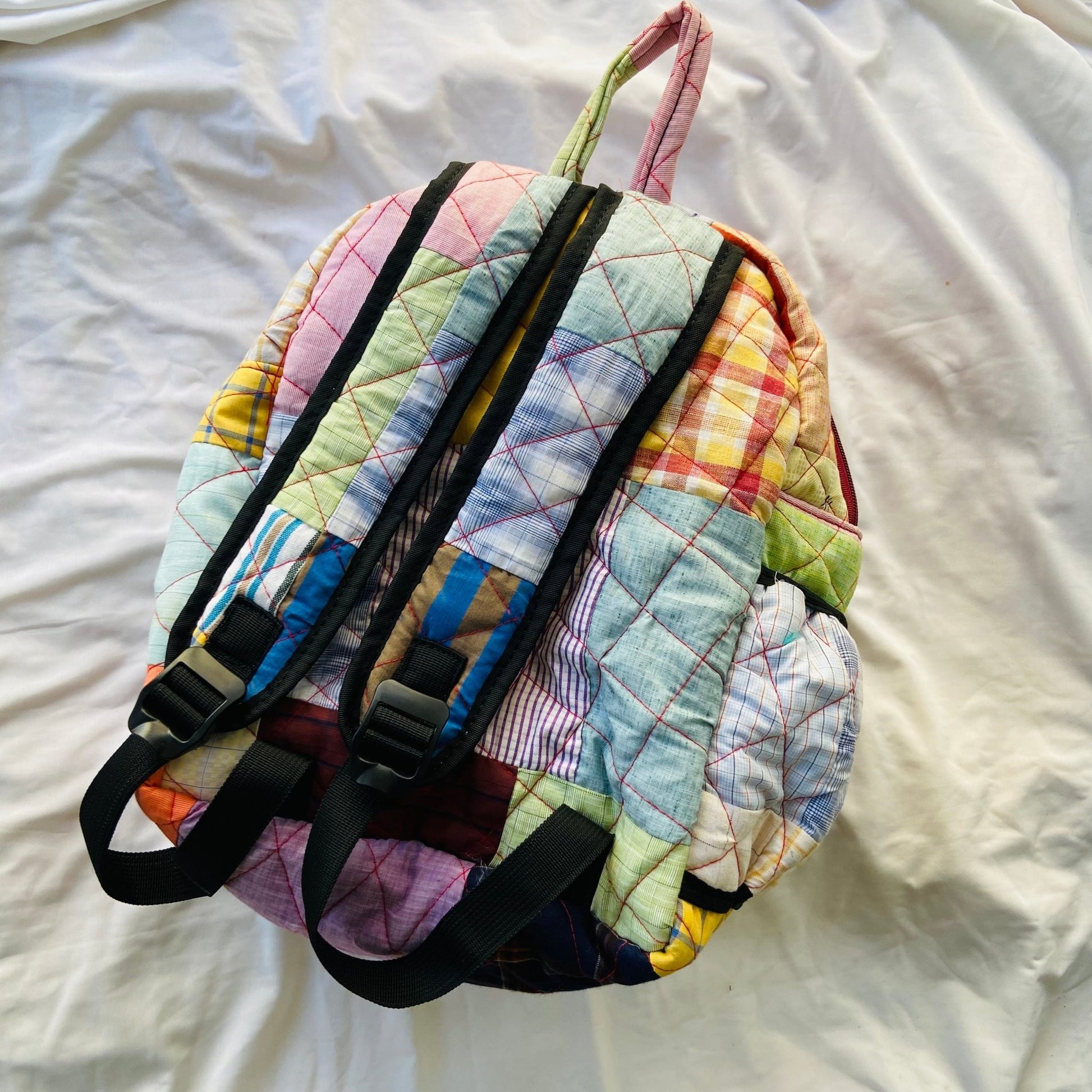 Kids Backpack BACKPACK - Upcyclie made by women, patchwork quilted