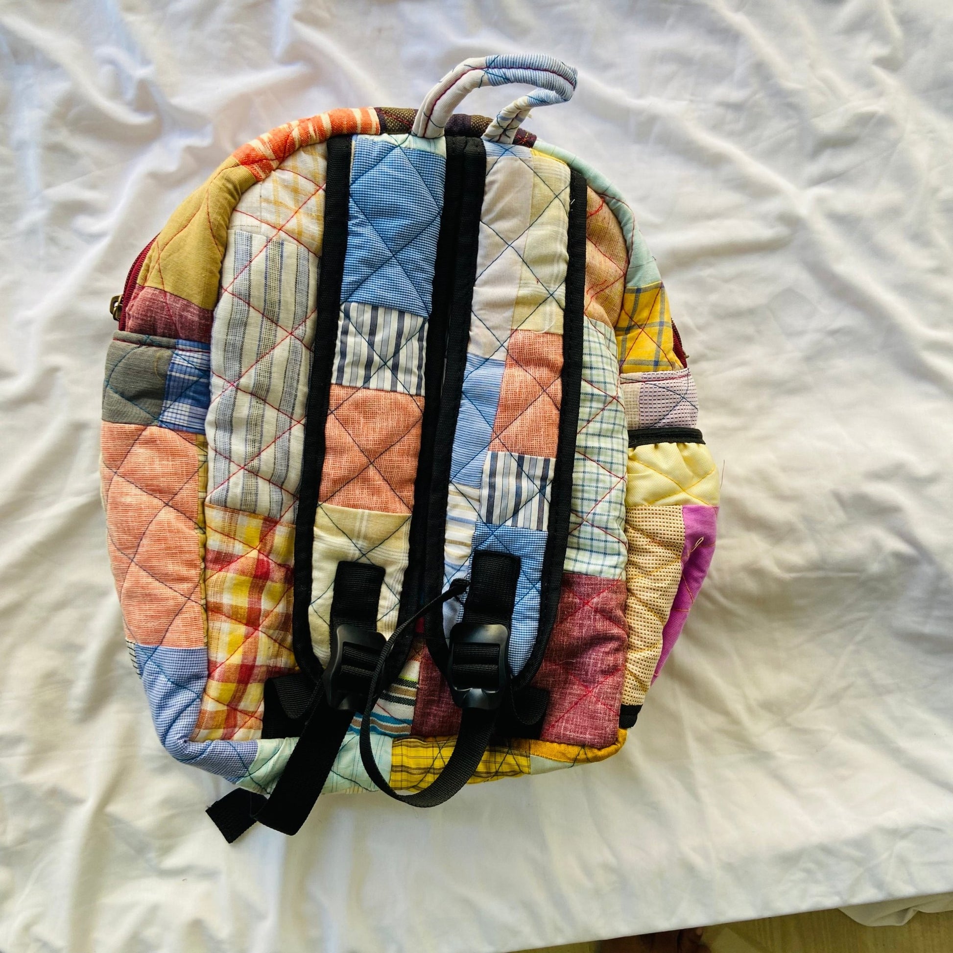 Kids Backpack BACKPACK - Upcyclie made by women, patchwork quilted