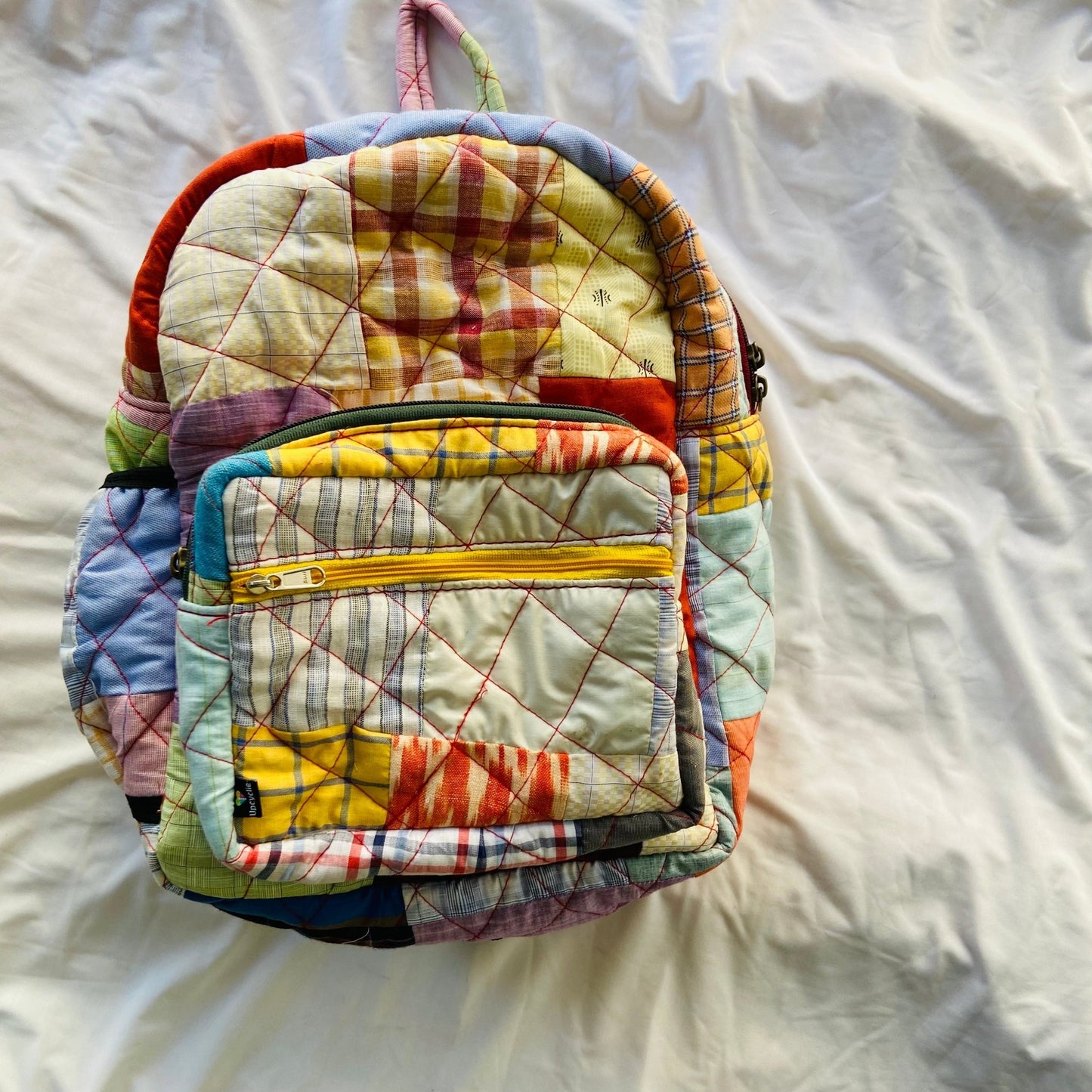 Kids Backpack BACKPACK - Upcyclie made by women, patchwork quilted