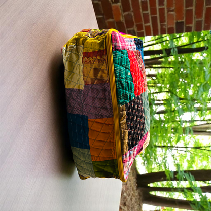 Indian Print Indian Solids  Breathable storage bag for saree,blanket, pillow & quilt