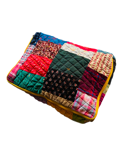 Indian Print Indian Solids  Breathable storage bag for saree,blanket, pillow & quilt