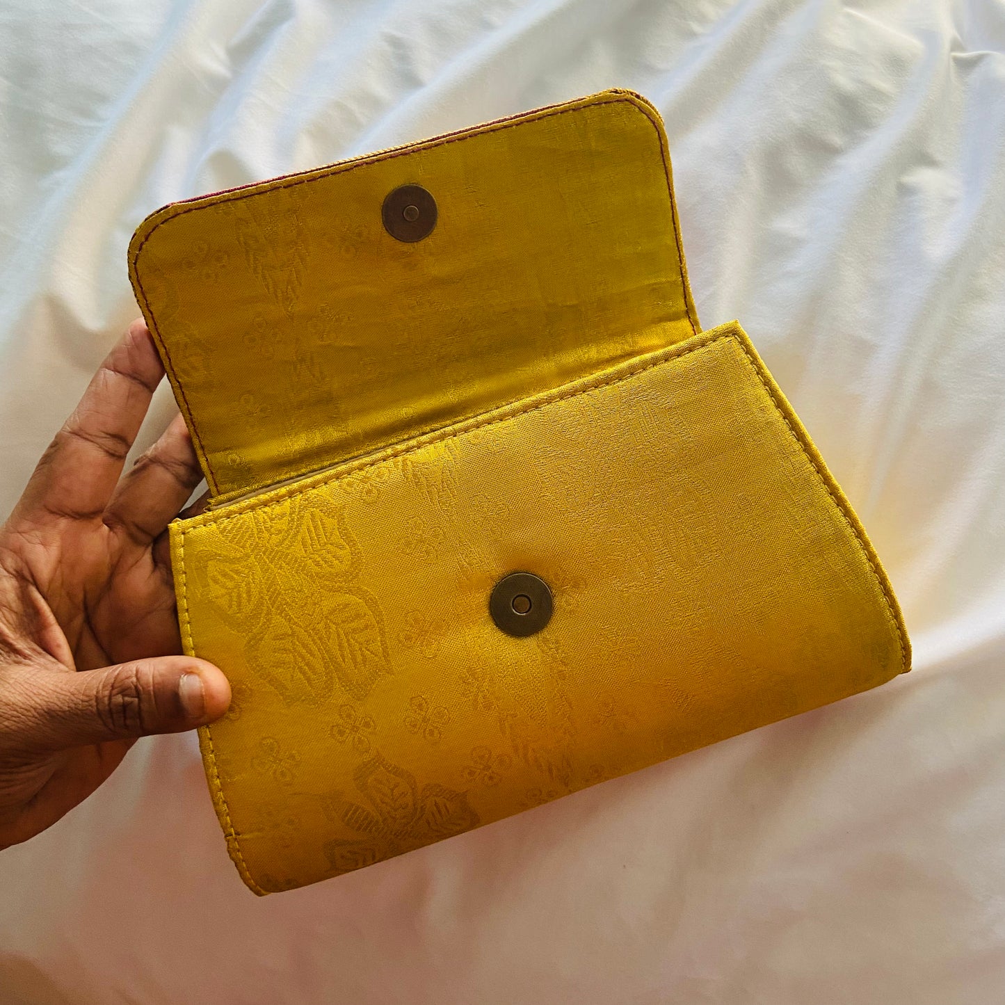 Special Clutch Purse Small - Golden with Amman Flap