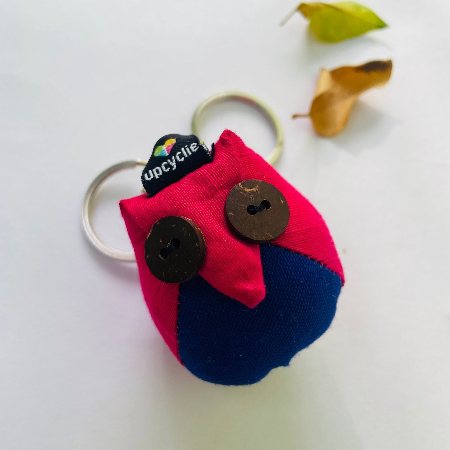 Bag Charms and Keychains - Handmade - Multicolour - Upcyclie made by women, patchwork quilted