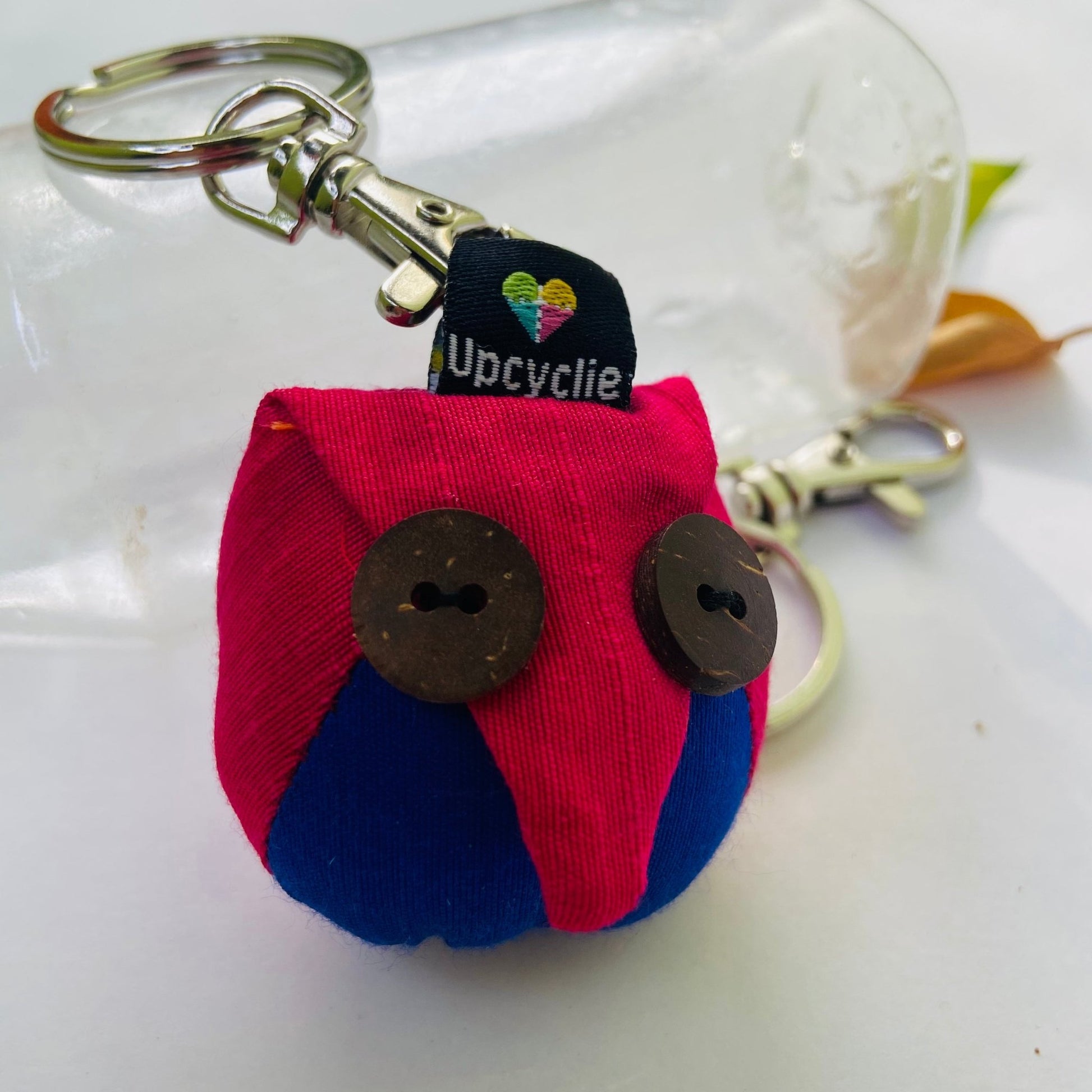 Bag Charms and Keychains - Handmade - Multicolour - Upcyclie made by women, patchwork quilted