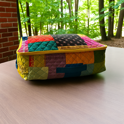 Breathable storage bin for blankets, pillow, quilt-  Bed Sheet bag with Handle