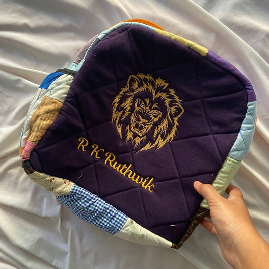 Customised Backpack for Kids - Roaring Lion GIFT BAG - Upcyclie