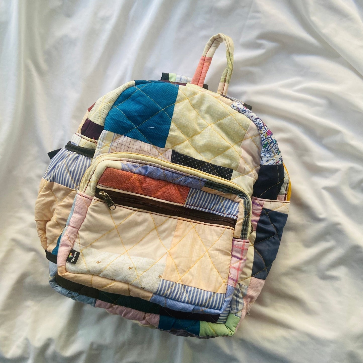 Eco - friendly and Stylish Backpacks: Your Travel Companion BACKPACK - Upcyclie made by women, patchwork quilted