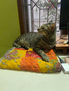 Customizable Patchwork Quilted Pet Mat: 20x20 inch Cozy Comfort