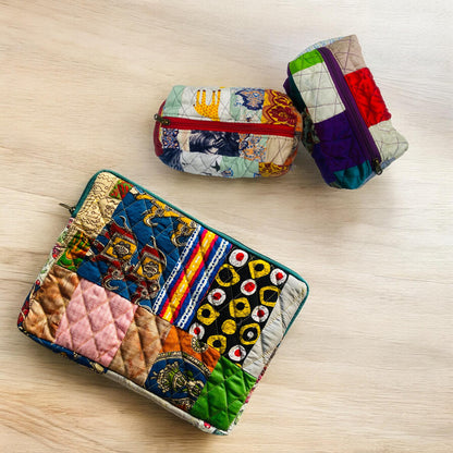 Eco-Friendly Laptop Sleeve- Functional, Stylish, Size fitting with Travel Pouch Gift set - Assortment of Colours