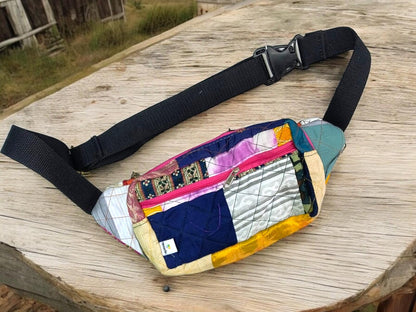 Unisex Colourful Fanny Pack with zipper pockets, Corduroy Sling Bag, Shoulder Bag, Crossbody belt bag, travel fanny packs for men and women