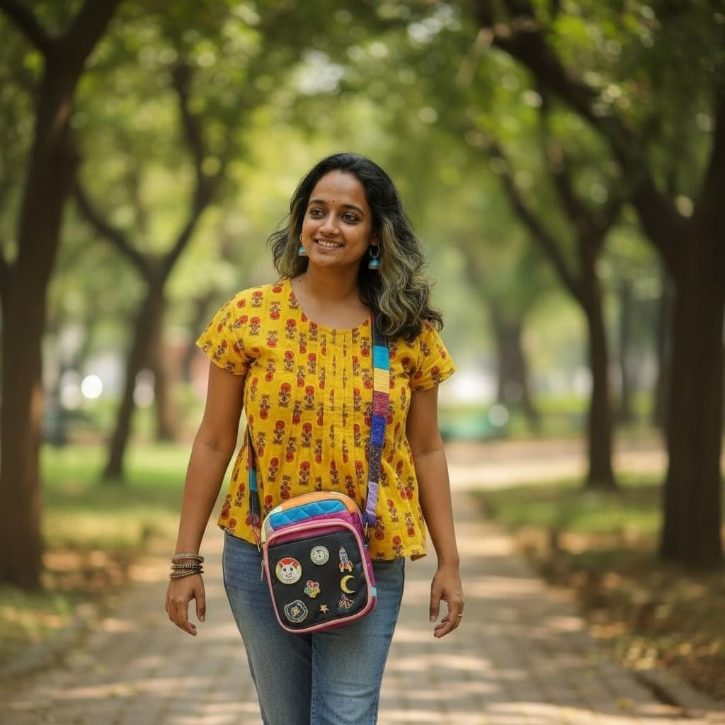 Ita bag- Sling Crossbody Quilted Anime Pin Display Bag Soft handle