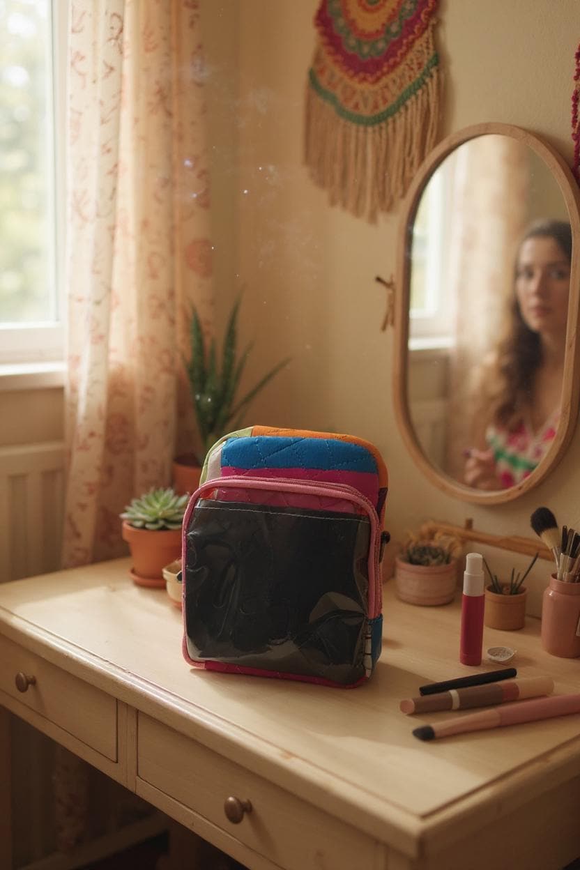 Ita bag- Sling Crossbody Quilted Anime Pin Display Bag Soft handle