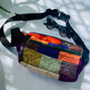 Soft Handle Fanny Pack - Belt Bag for Travel Fanny Pack - Upcyclie made by women, patchwork quilted