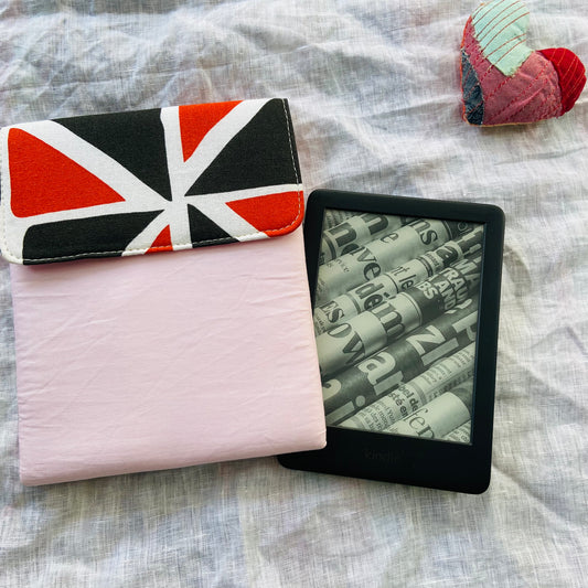 Kindle Cover-Fits all Kindle Paperwhite Gen 1 to 11, Kindle Oasis, Amazon Fire Tab-Pink with Geometric shapes